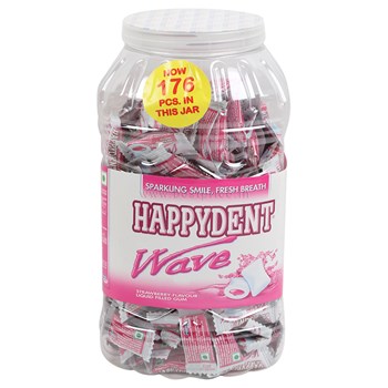 Happydent Gum Wave Strawberry Jar