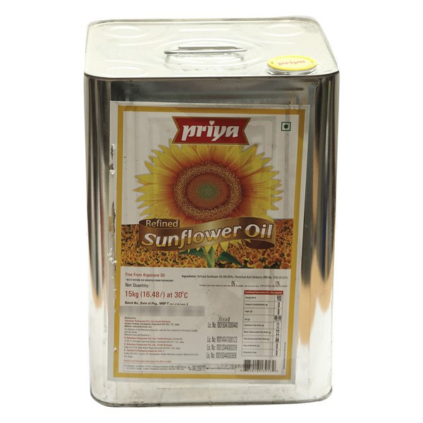 Priya Sunflower Oil Tin,