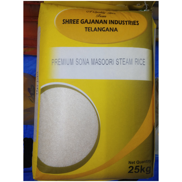 Shree Gajanan Yellow Sona Masoori Steam Rice