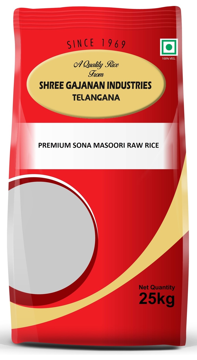 Shree Gajanan Sona Masuri Premium Rice Raw